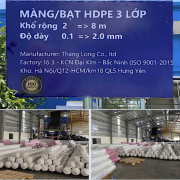 bạt HDPE lót hồ tôm 3 lớp cao cấp