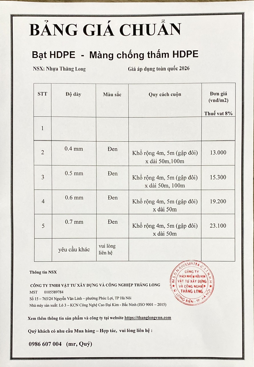 BANG GIA CHUAN 1